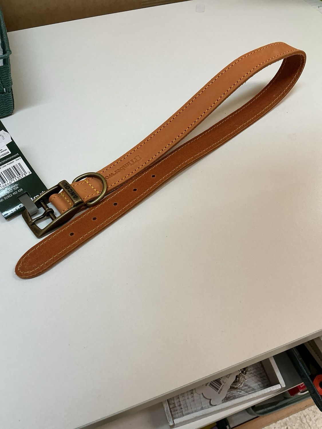 Timberwolf halsband maat 8