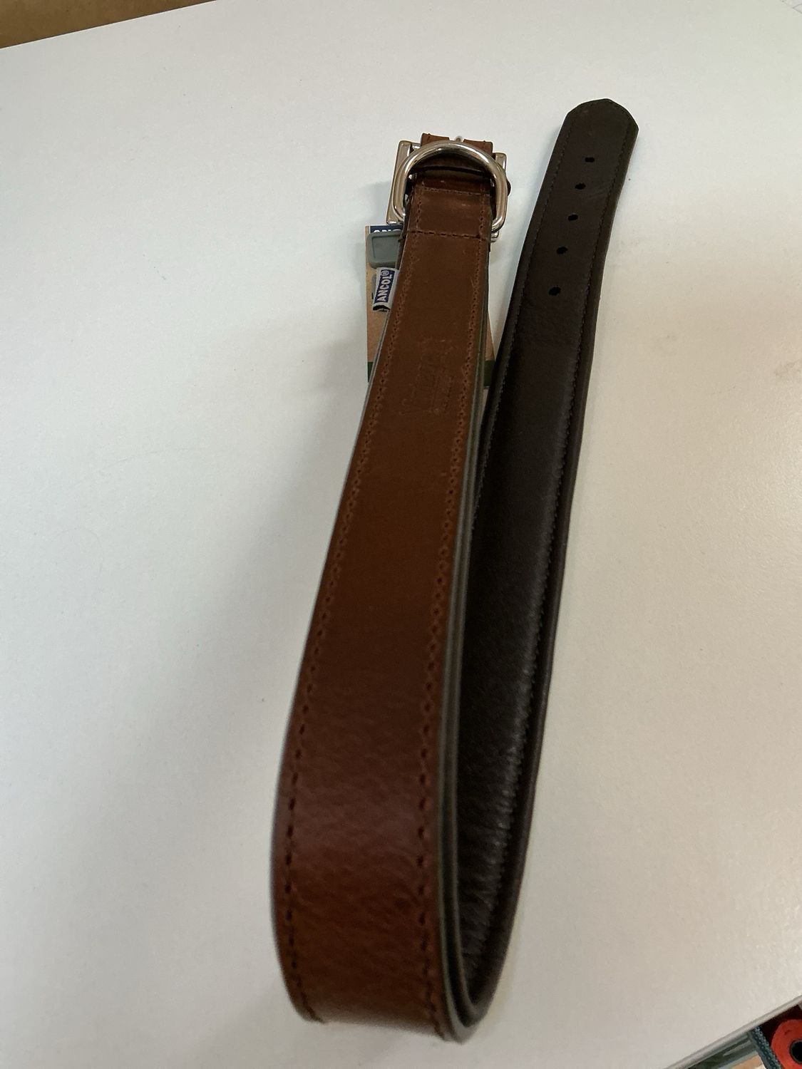 Halsband bruin  maat 9
