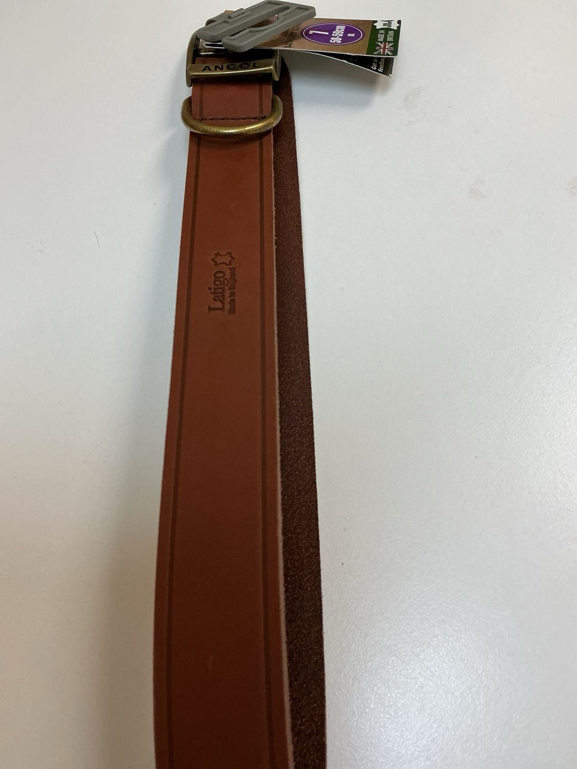 Halsband bruin maat 7