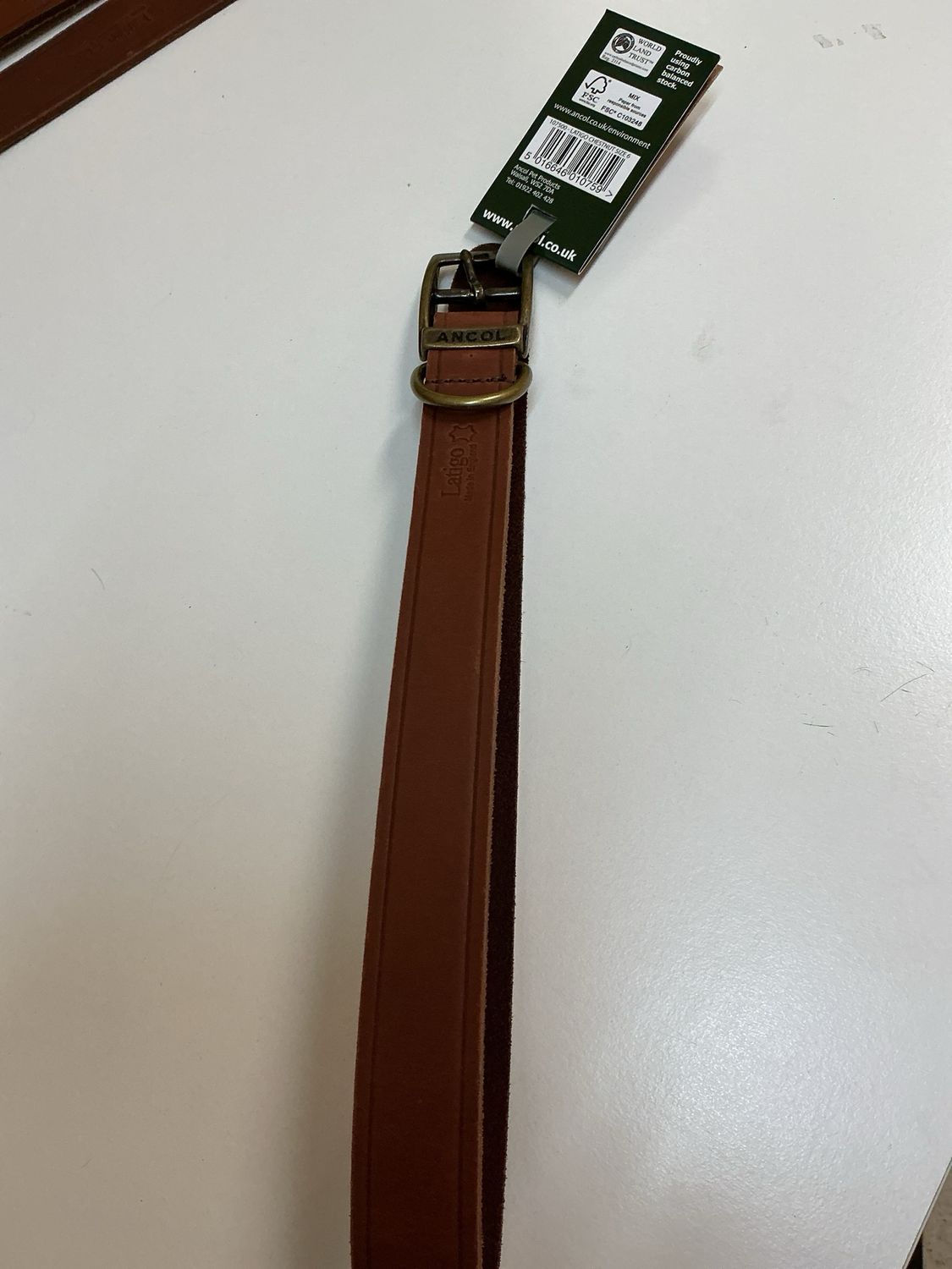 Halsband bruin  maat6