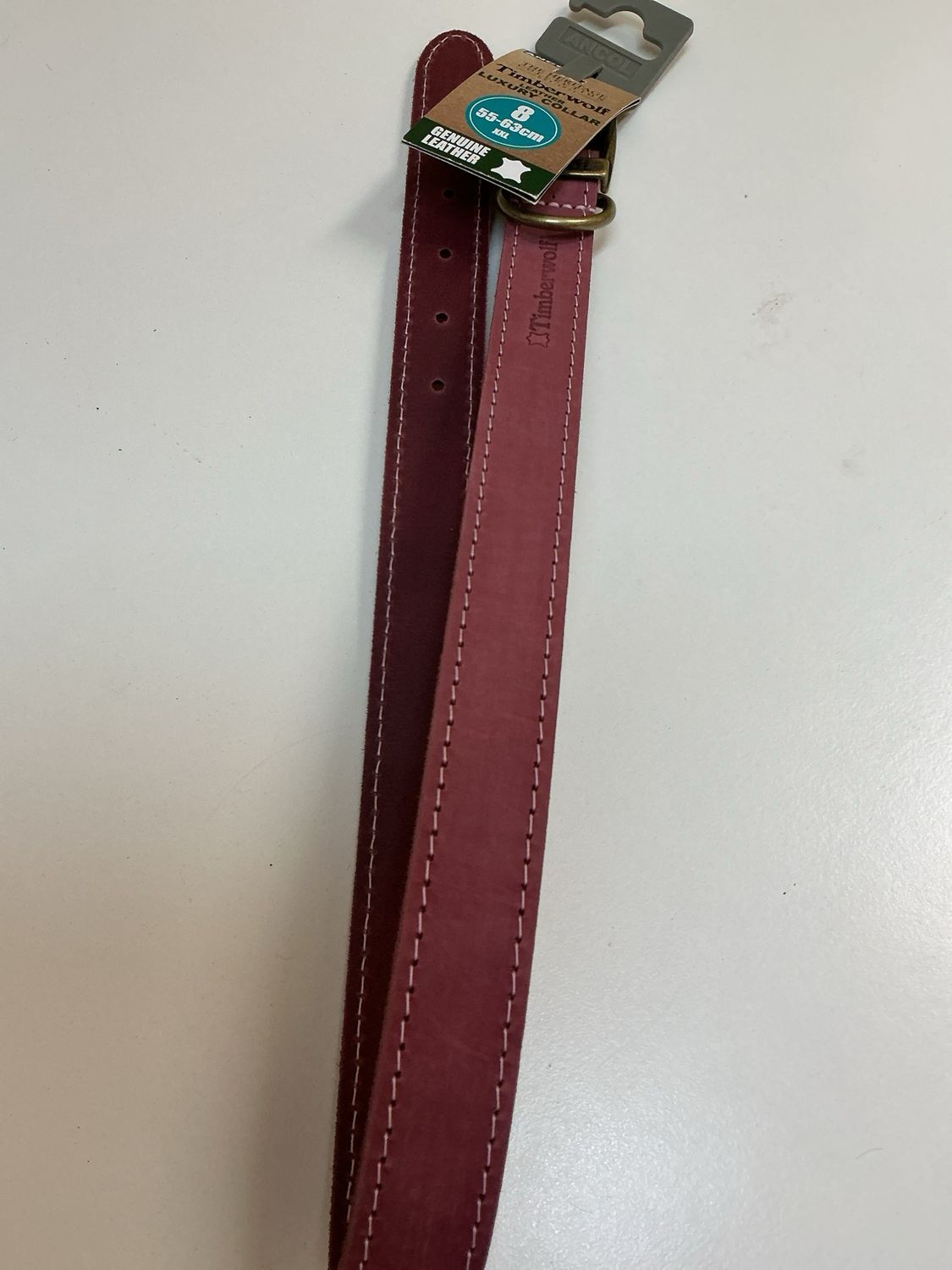 Halsband Timberwolf maat 8 roze