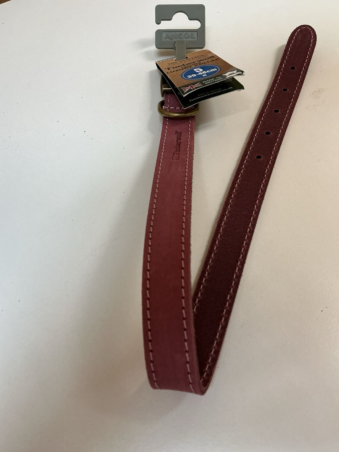 Halsband Timberwolf maat 5 roze