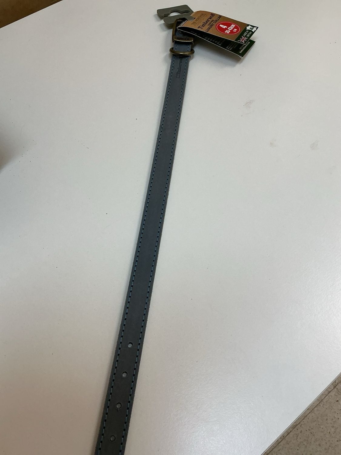 Halsband Timberwolf maat 4 blauw