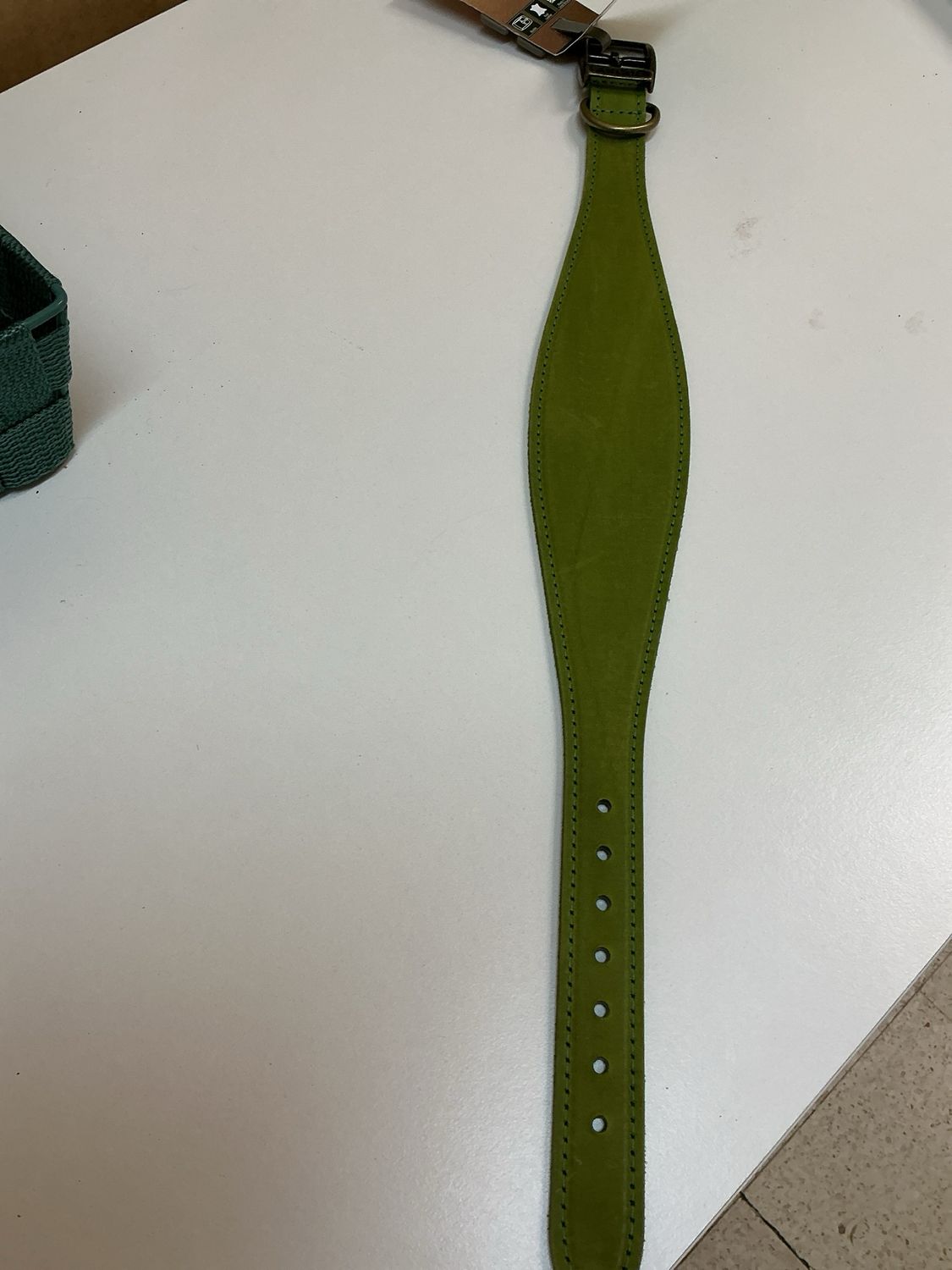 Halsband Timberwolf maat 4 groen