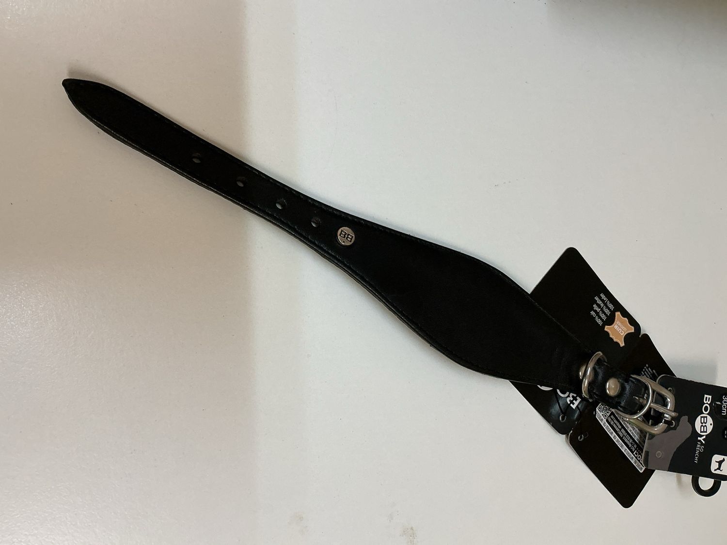 Halsband Bobby zwart 30 cm
