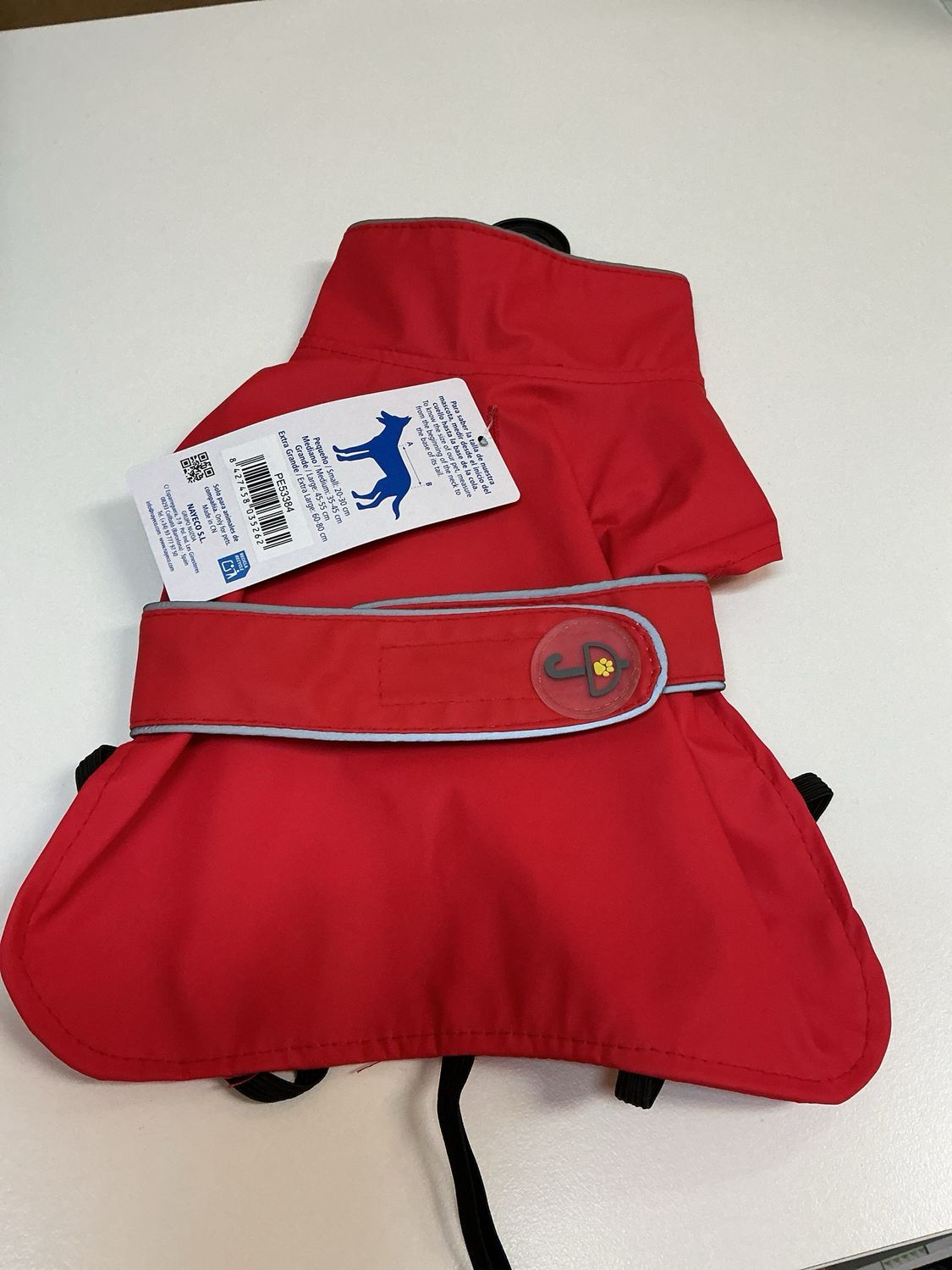 Nayeco regenjas maat 20 rood