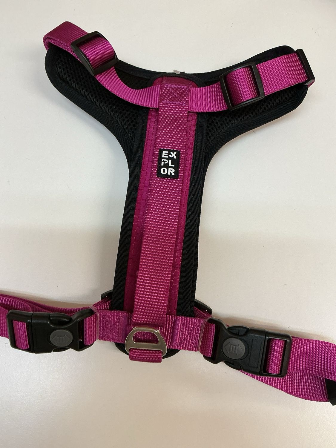 Harnas explor maat XL roze