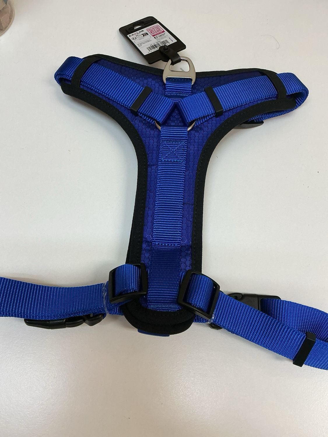 Harnas explor maat XL blauw