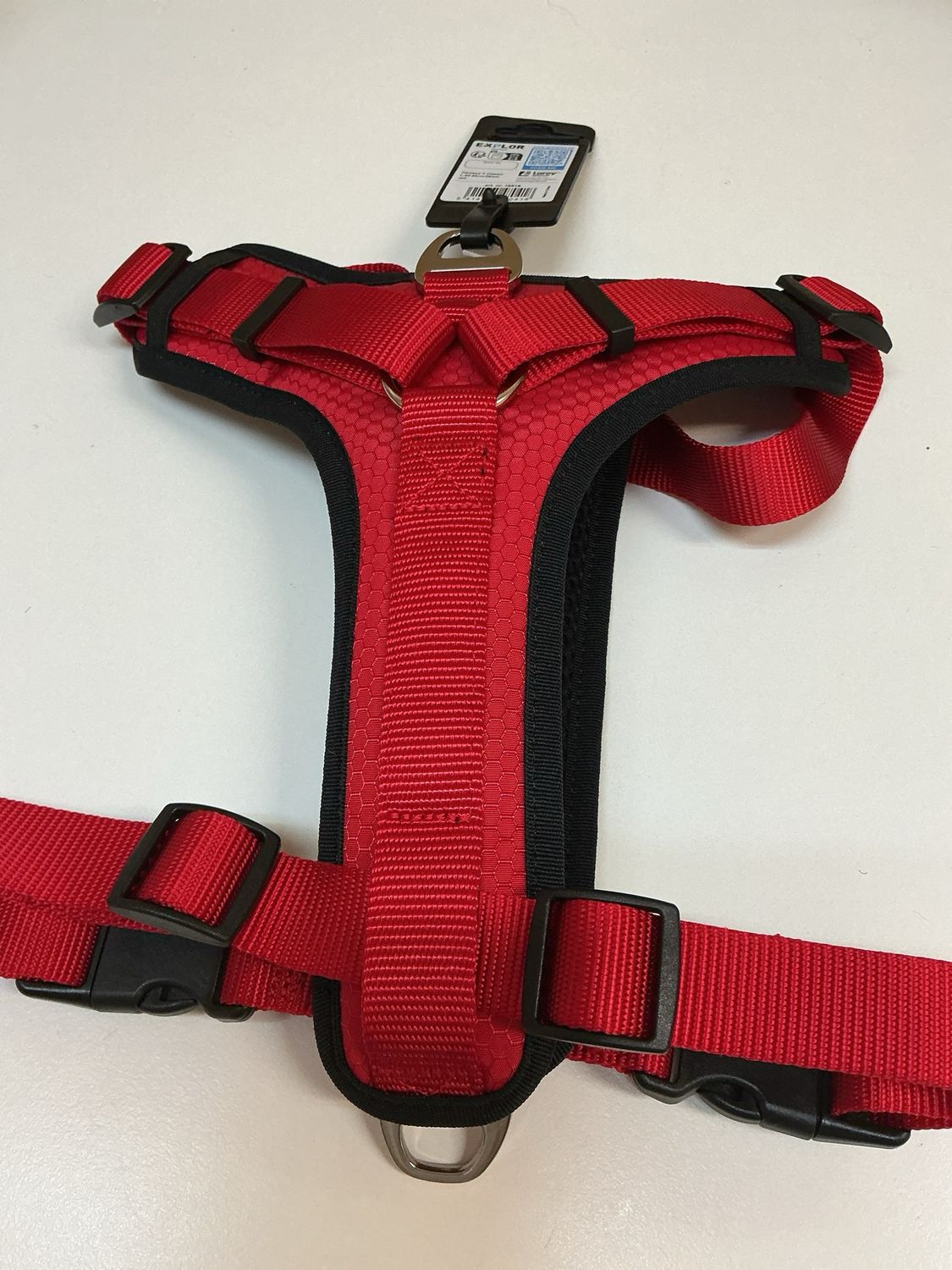 Harnas explor maat L rood