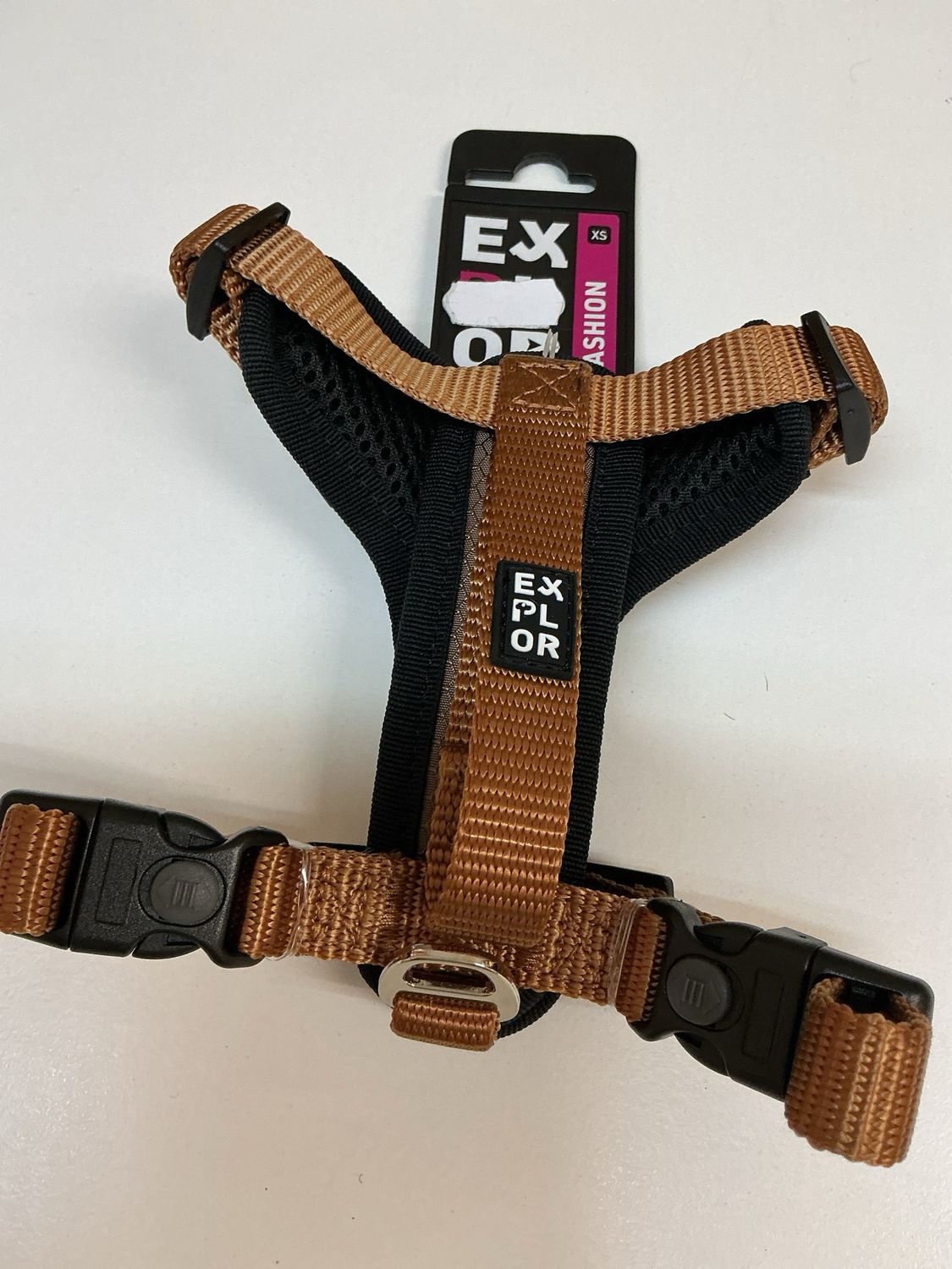 Harnas explor maat XS goudbruin
