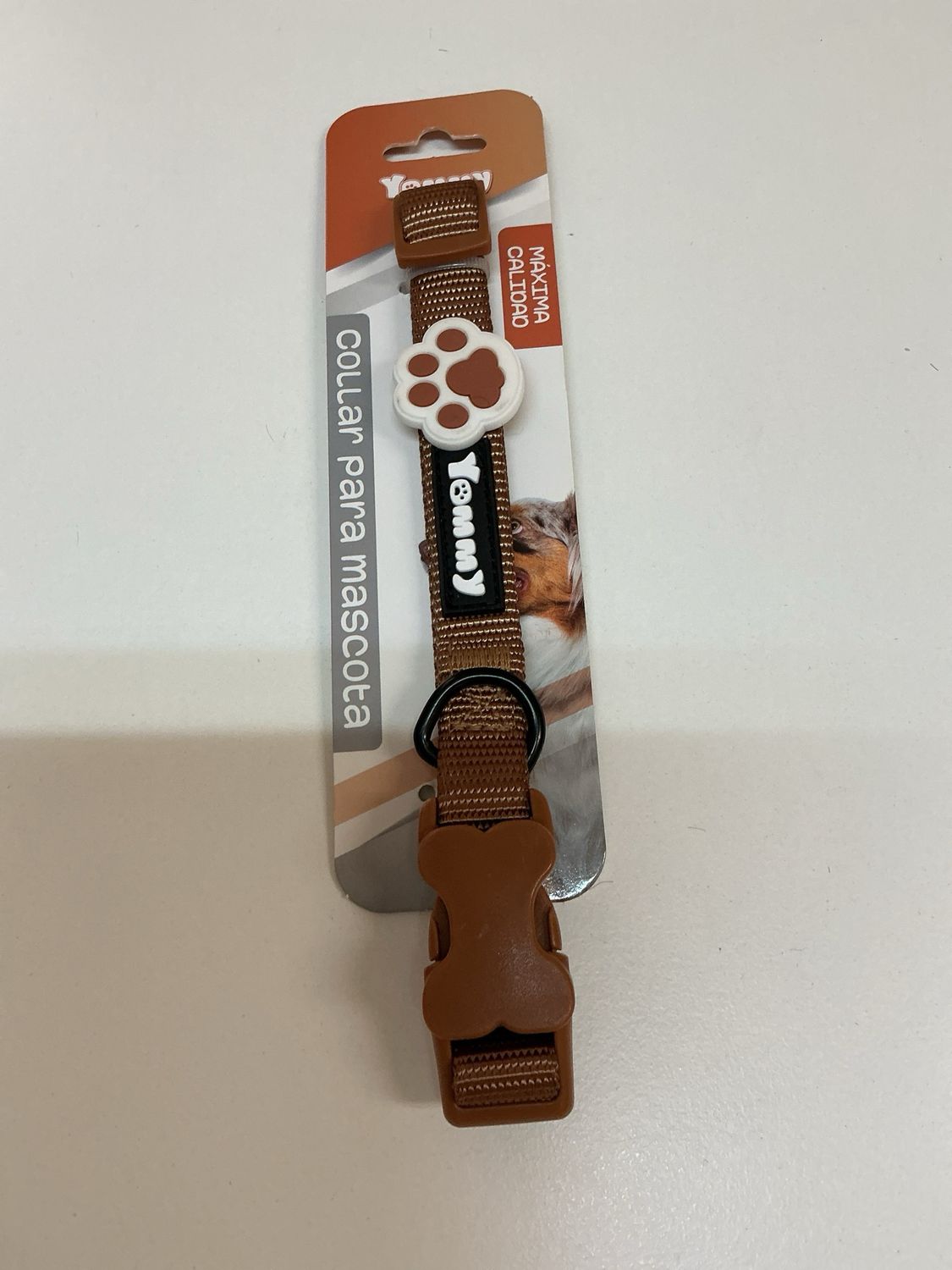 Halsband Tommy  goud bruin