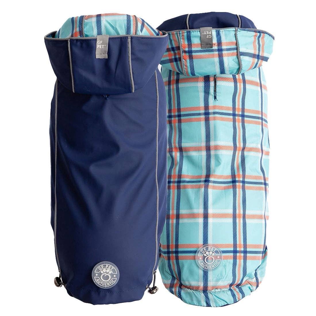 GF PET Elastofit blauw maat 2XS omkeerbare regenjas