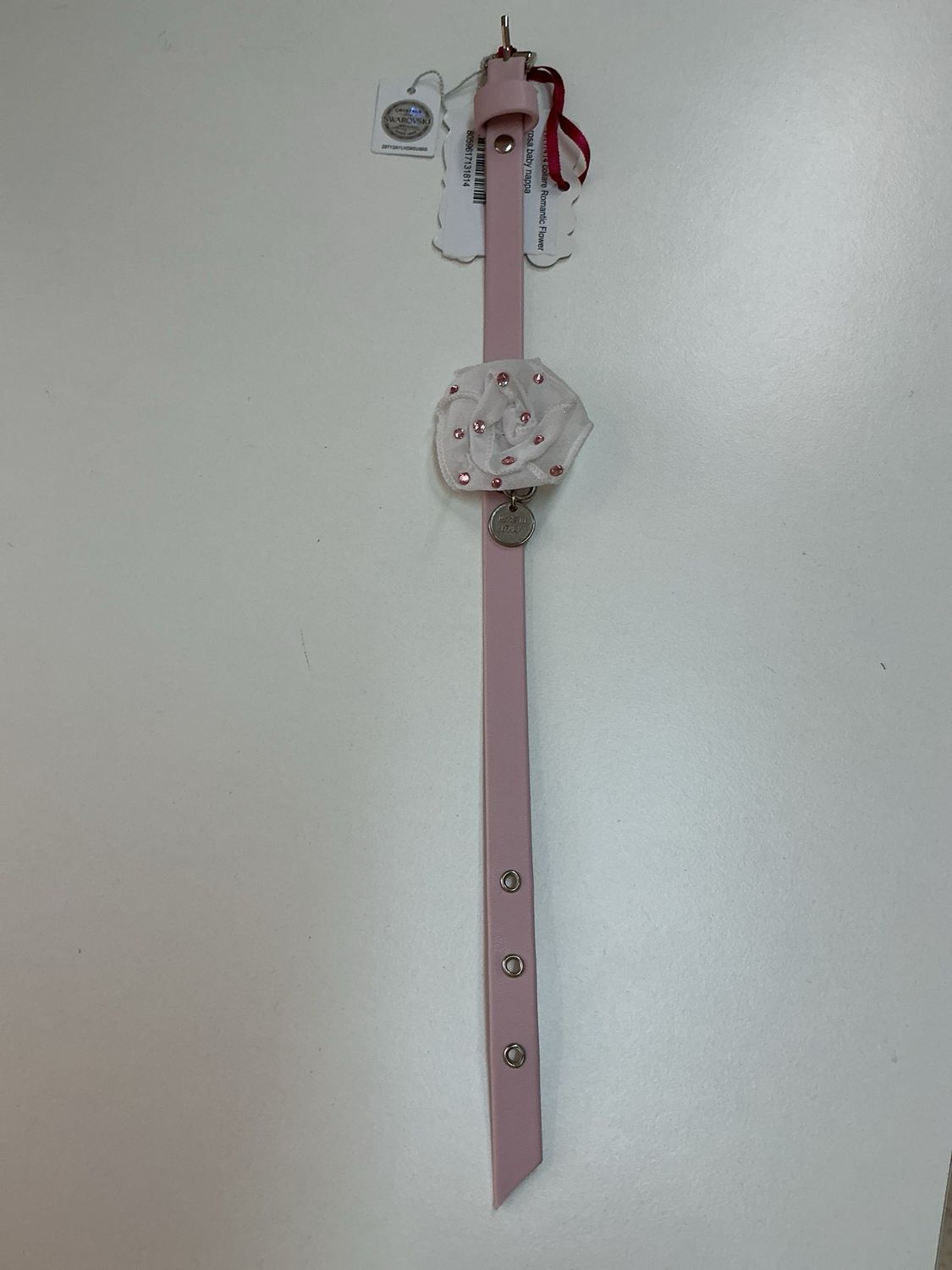 Halsbandje met Swarovski steentjes 35 cm