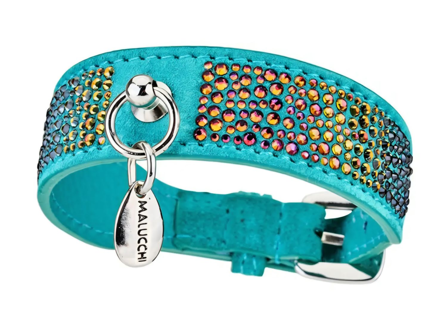 Volcano Jewel halsband met Swarovski stenen 2,5cm breed