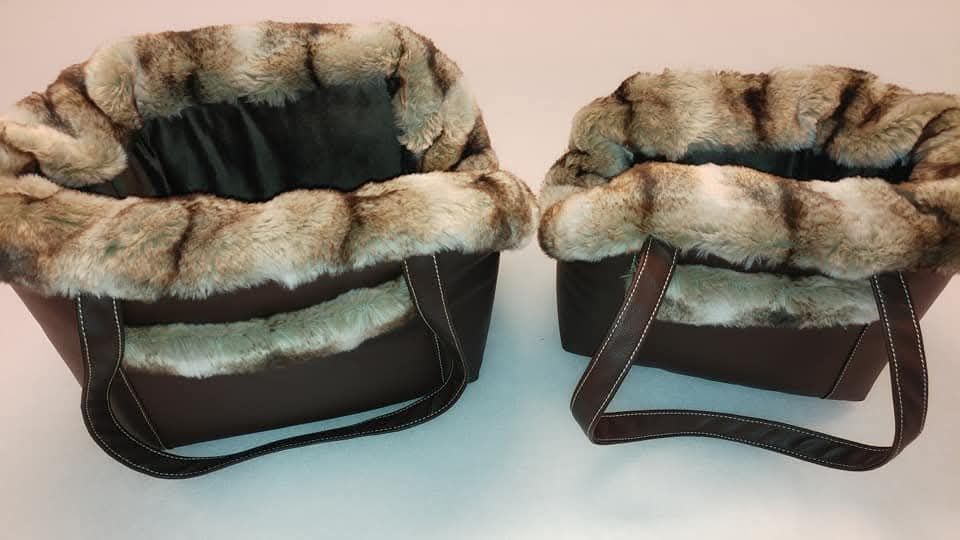 Cozy Amélie – Caramel | Handgemaakte hondendraagtas