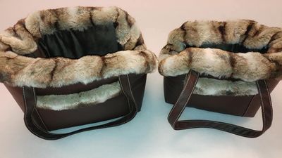 Cozy Amélie – Caramel | Handgemaakte hondendraagtas