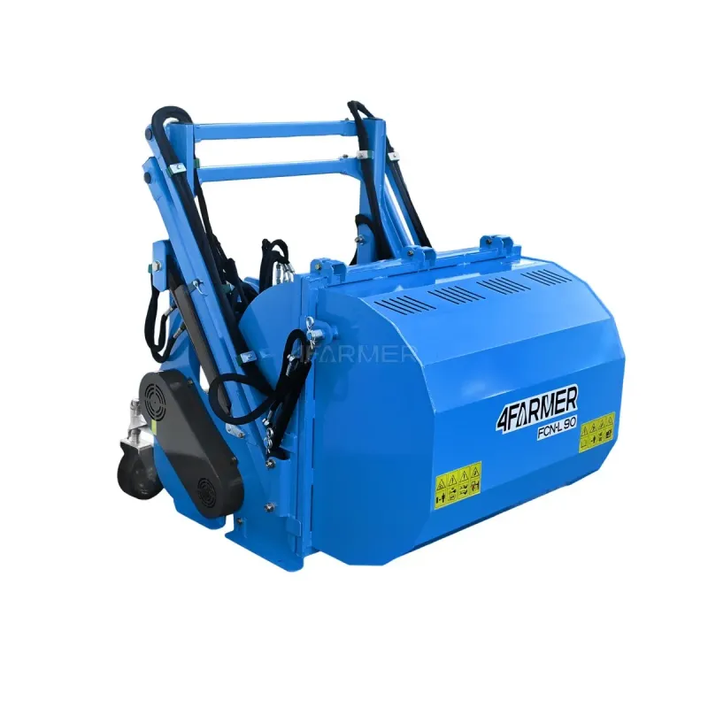 Kosiarka bijakowa z koszem na trawę FCNL 90 (wysoki wysyp) 4FARMER szer.90cm niebieska lub czerwona