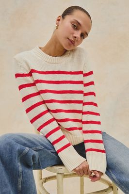 Alise Sweater in Red Stripe