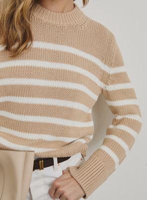 Alise Sweater in Ivory Birch