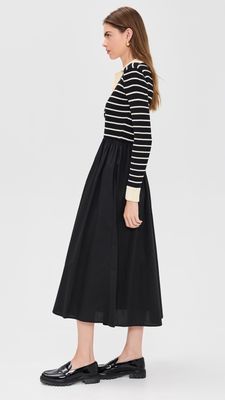 Striped Long Sleeve Dress