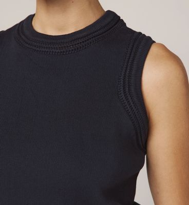Jade Top in Midnight Blue
