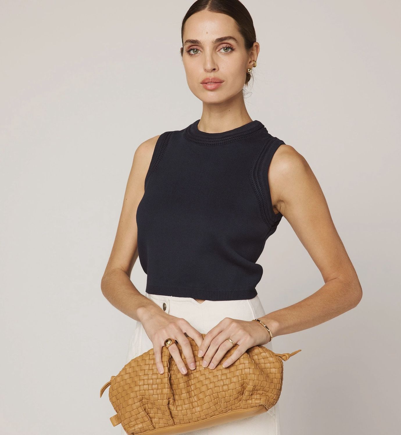 Jade Top in Midnight Blue