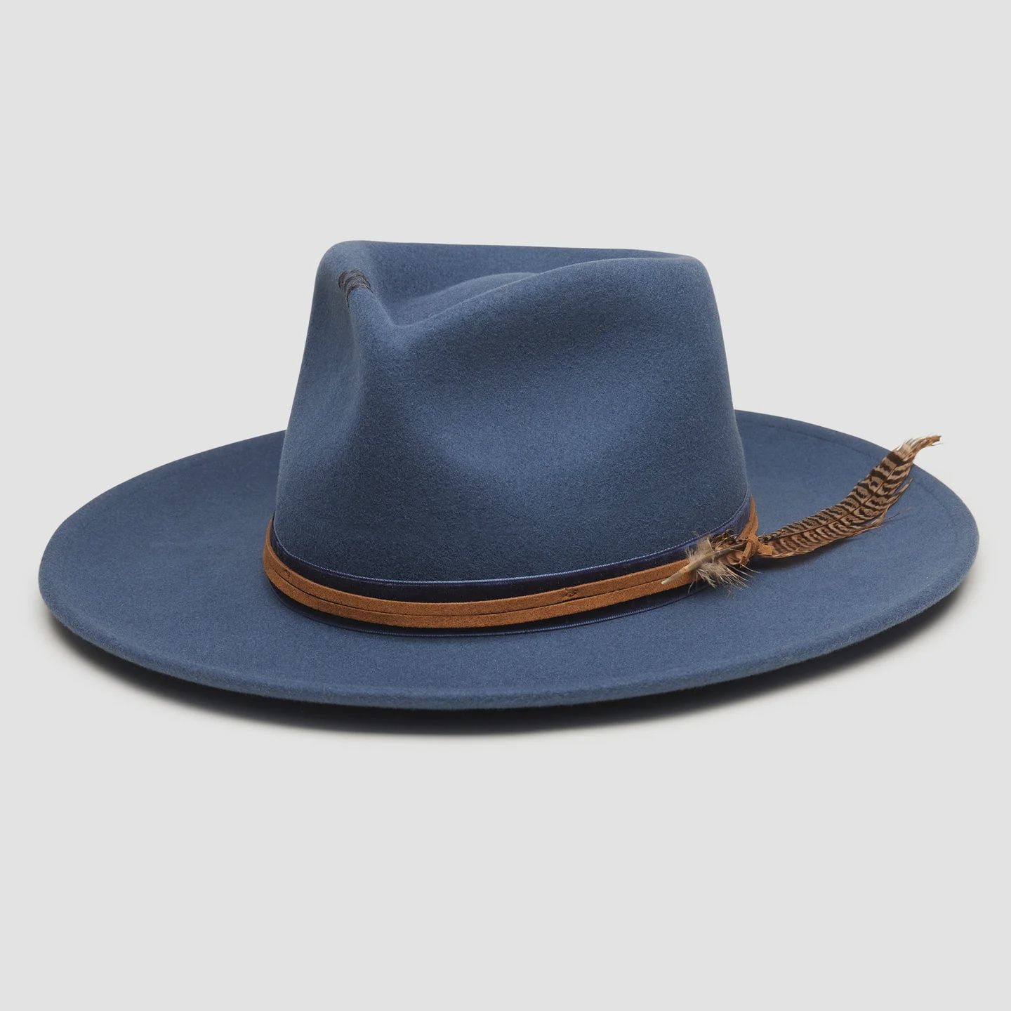 Jared Felt Hat in Blue