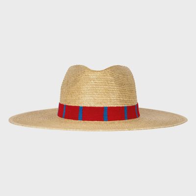 Red &amp; Blue Palm Hat