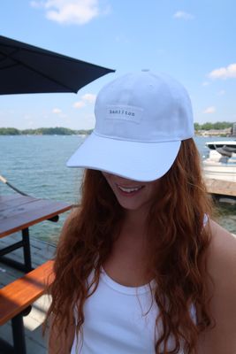 Hamilton Patch White Ball Cap