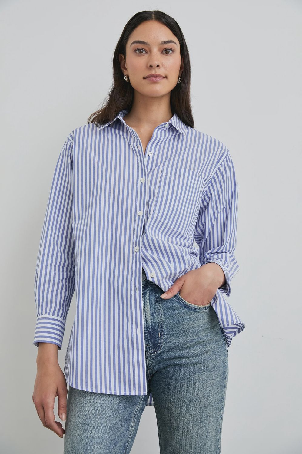 Elsa Shirt in Mariner Stripe