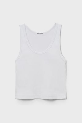 Blondie Rib Tank in White