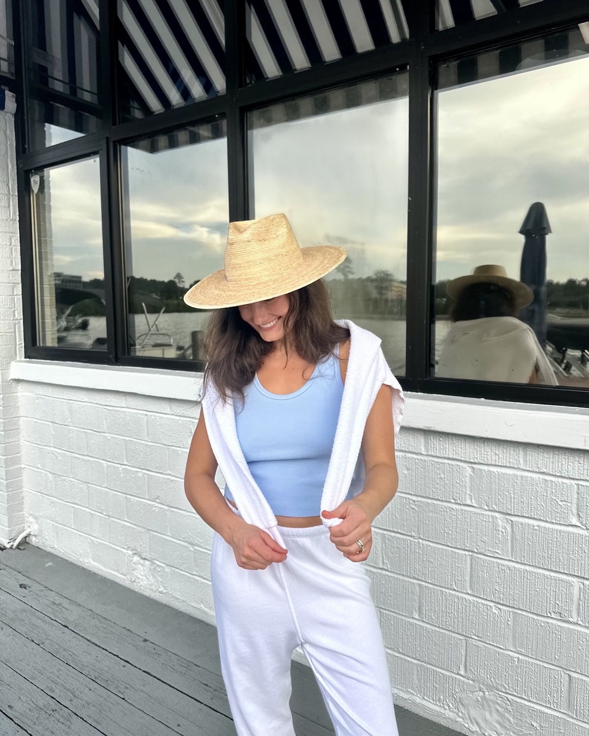 Blondie Rib Tank in Light Blue