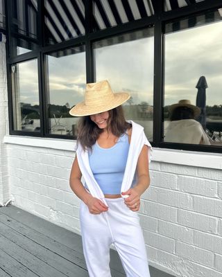 Blondie Rib Tank in Light Blue