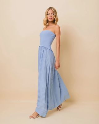 Soglio Dress in Blue Lagoon