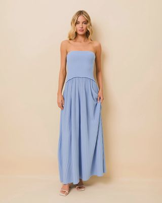 Soglio Dress in Blue Lagoon