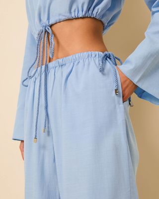 Estanza Pant in Blue Lagoon