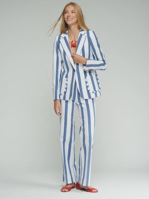 Striped Blazer in Blue