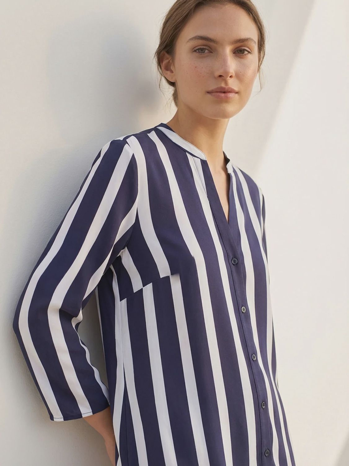 Striped Shirt in Navy