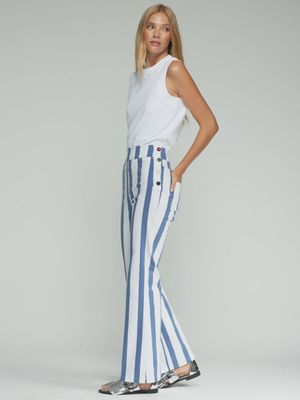 Striped Trouser in Blue