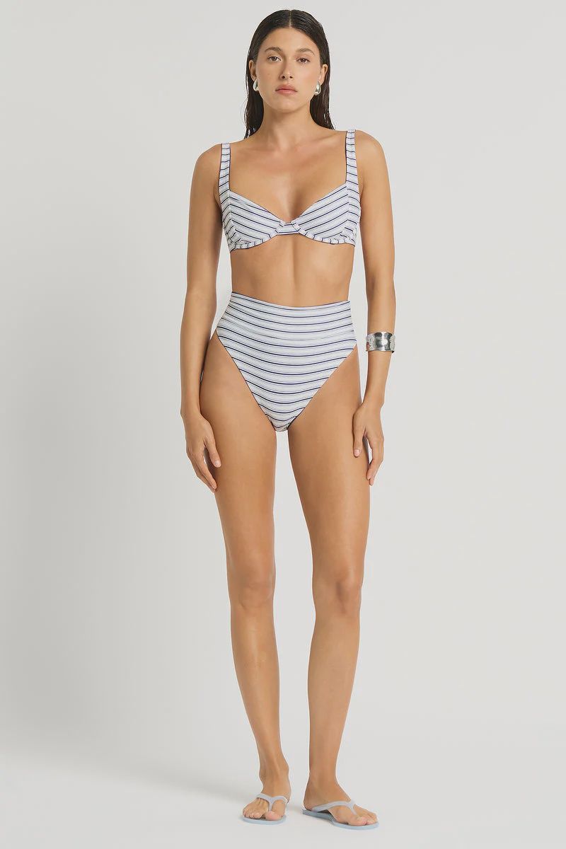 Raya Brief in Indigo/Riviera Stripe