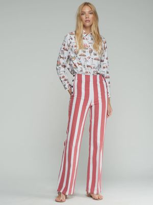 Red Striped Trouser