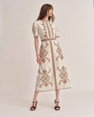 Bobbi Midi Dress - Ivory
