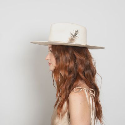 Valencia Straw Hat in Cream