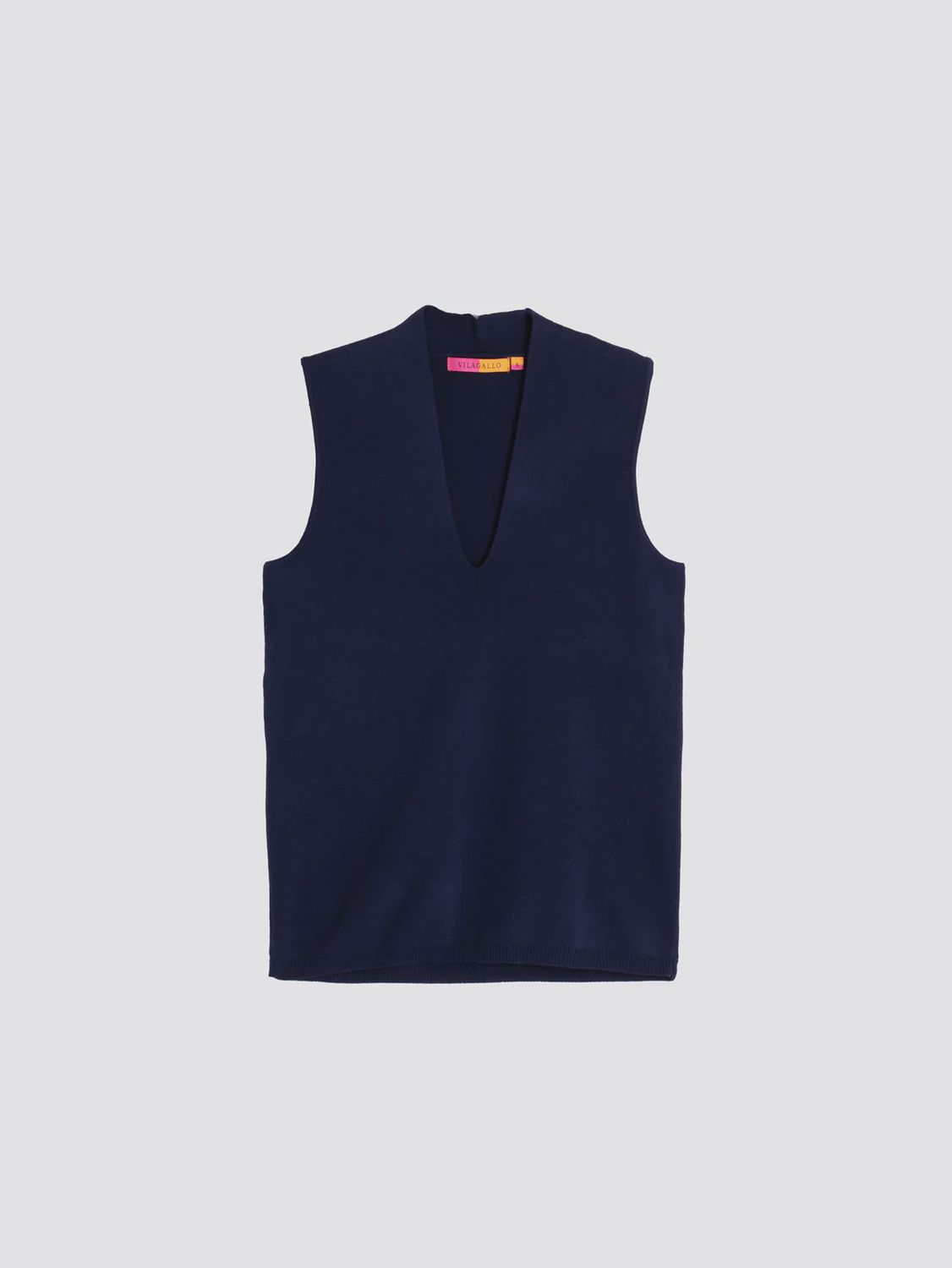 V-neck Top in Navy