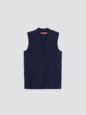 V-neck Top in Navy