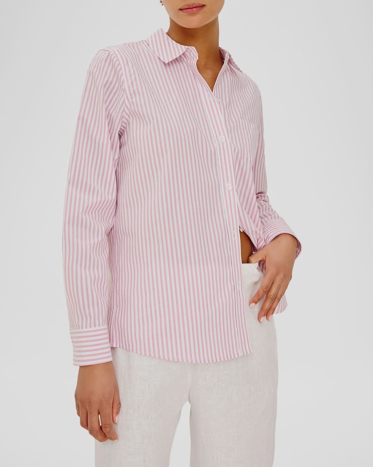 Stina Shirt in Rose Stripe