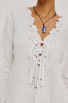 Fleur Linen Top