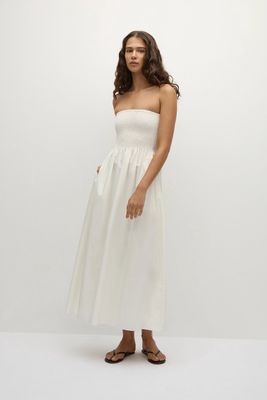 Jamie Midi Dress in White