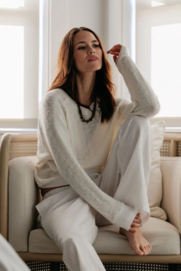 Aulani Coastal Slub Crewneck Sweater