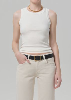 Isabel Rib Tank in Pashmina
